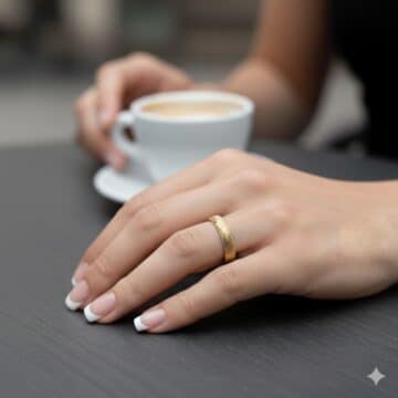 Alianza oro amarillo Huella dactilar - Imagen 3