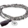 pulsera de plata para hombre color gris