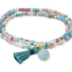 pulsera color aguamarina para verano de marina garcía