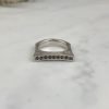 Anillo plata curvo piedra marrón compra online