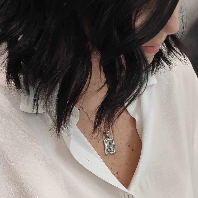 medalla Virgen del Pilar de plata