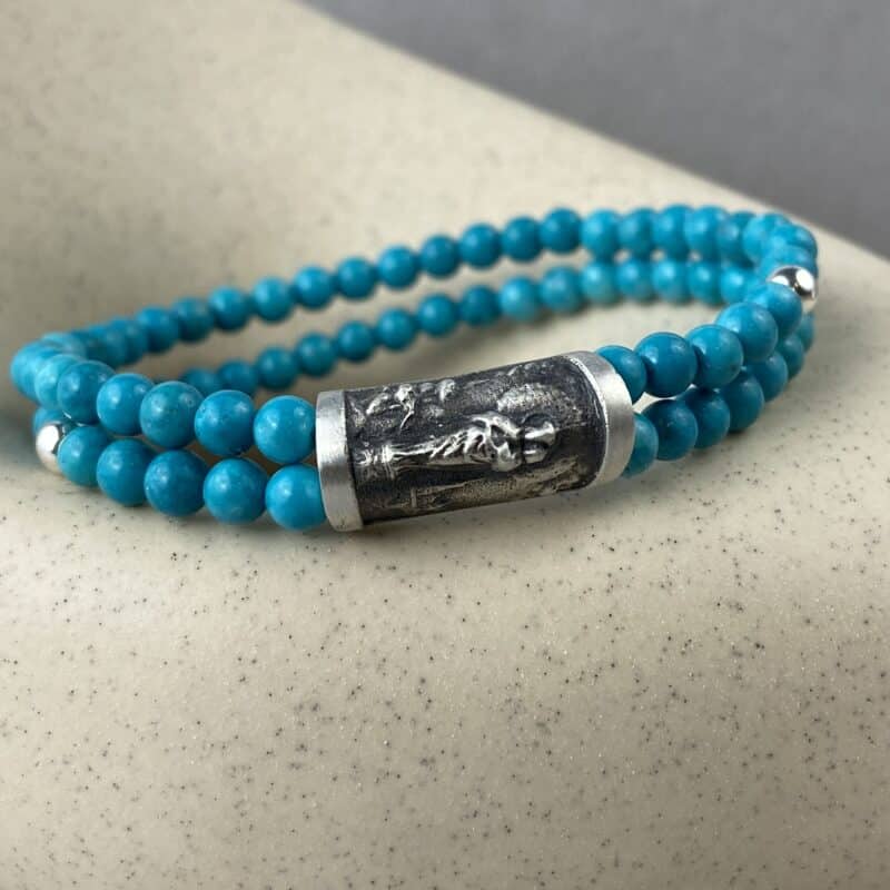 Pulsera de la Virgen del Pilar con piedras naturales
