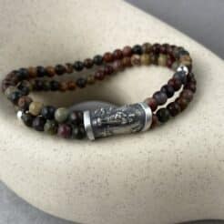 Pulsera de la Virgen del Pilar con piedras naturales