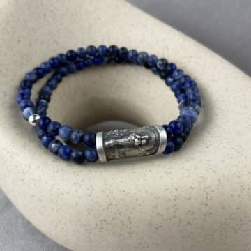 Pulsera de la Virgen del Pilar con piedras naturales