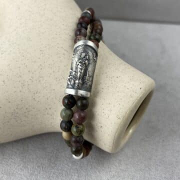 Pulsera de la Virgen del Pilar con piedras naturales