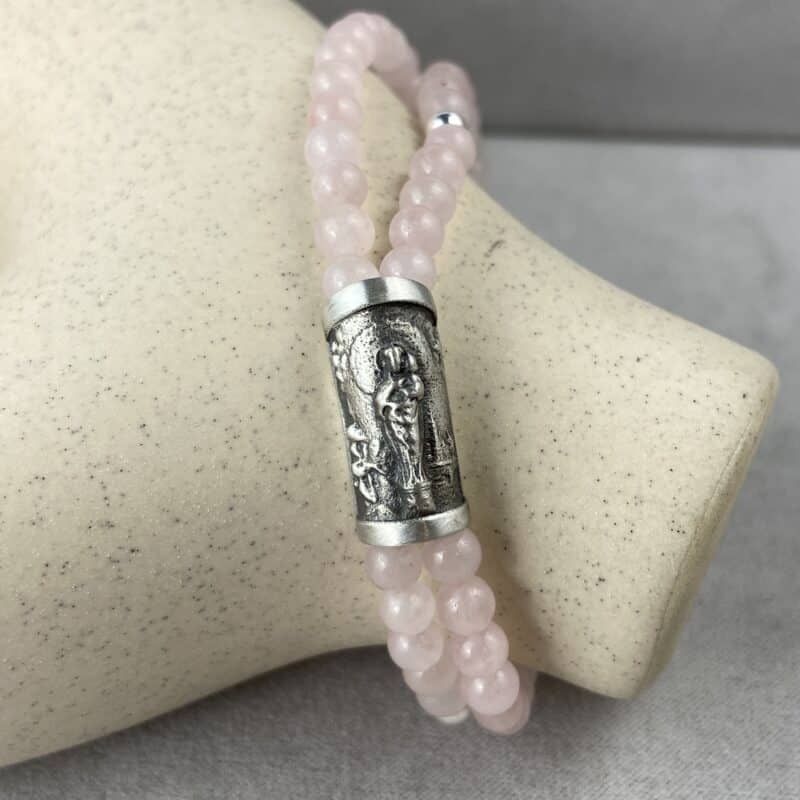Pulsera de la Virgen del Pilar con piedras naturales