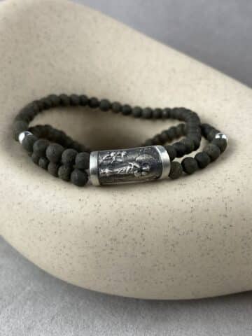 Pulsera de la Virgen del Pilar con piedras naturales