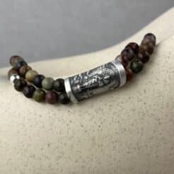 Pulsera de la Virgen del Pilar con piedras naturales