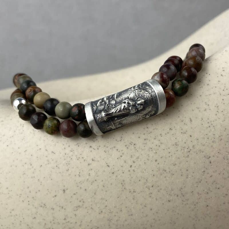 Pulsera de la Virgen del Pilar con piedras naturales