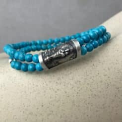 Pulsera de la Virgen del Pilar con piedras naturales