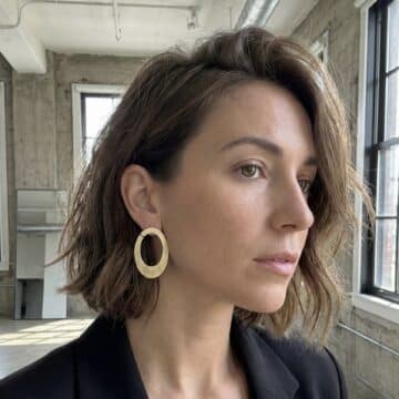 Pendientes plata chapada Nova II