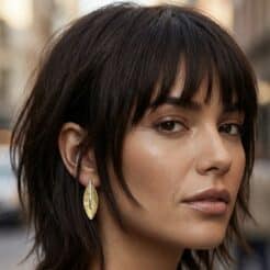 Pendientes de plata eclipse dorado barrita Diamantes