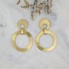 Pendientes plata chapados