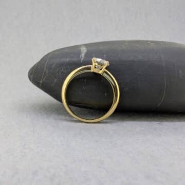 Anillo Solitario Oro Amarillo 18k con Diamante de Laboratorio 1ct - Imagen 2