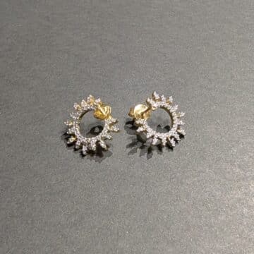 Pendientes dorados Charlotte - Imagen 2