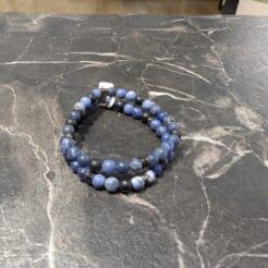 Pulsera para hombre Plata Tao Sodalita