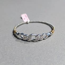 Pulsera plata Brazalete Cadena