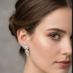 Pendientes de Novia en plata Estrellas