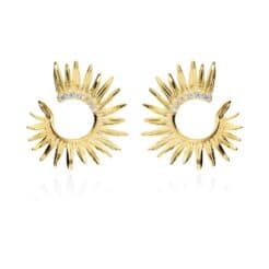 Pendientes de plata Etna