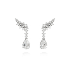 Pendientes de plata Trepadores para Novia