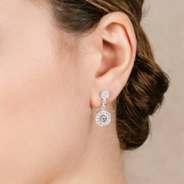 Pendientes de plata para Novia Victoria - Imagen 2