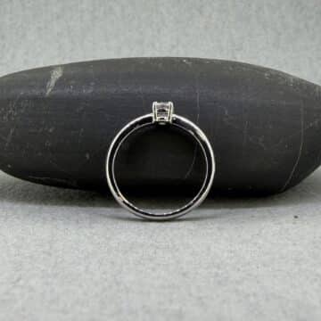 Anillo de Compromiso en oro blanco Venus 0.25 - Imagen 2